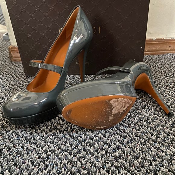 Gucci Mary Jane Patent Leather Heels - Picture 7 of 9